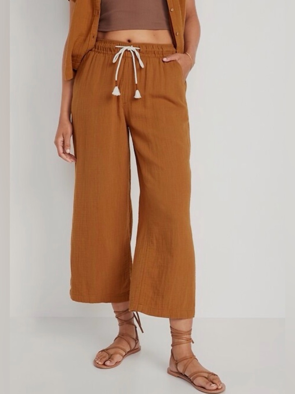 Old Navy Cotton Gauze Drawstring Pants
